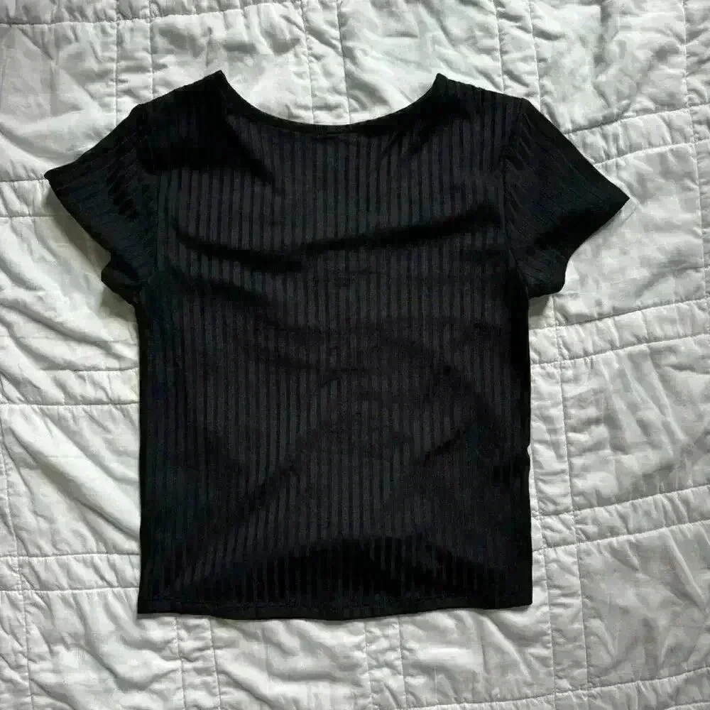 Basic black shirt justice kids girls size 8 back‎ to school fall